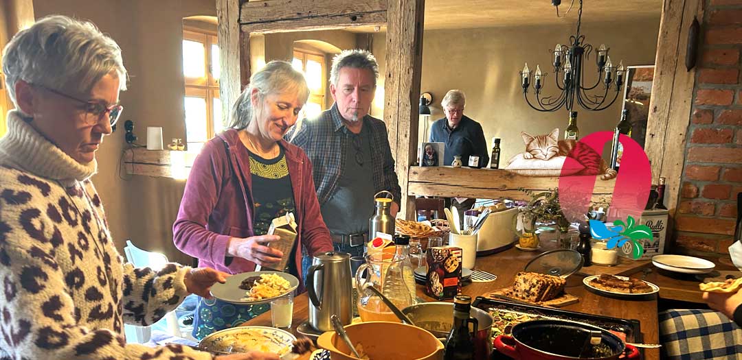 Die Küchenrunde Offene Höfe Oderberg zu Gast bei Simone und Jürgen.